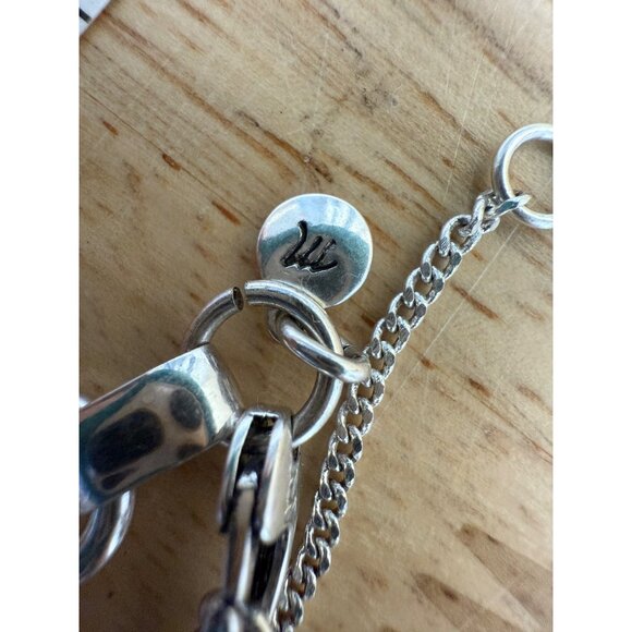 Madewell Silver-Tone Chain Link Necklace With Adjustable Lobster Clasp - Picture 8 of 8